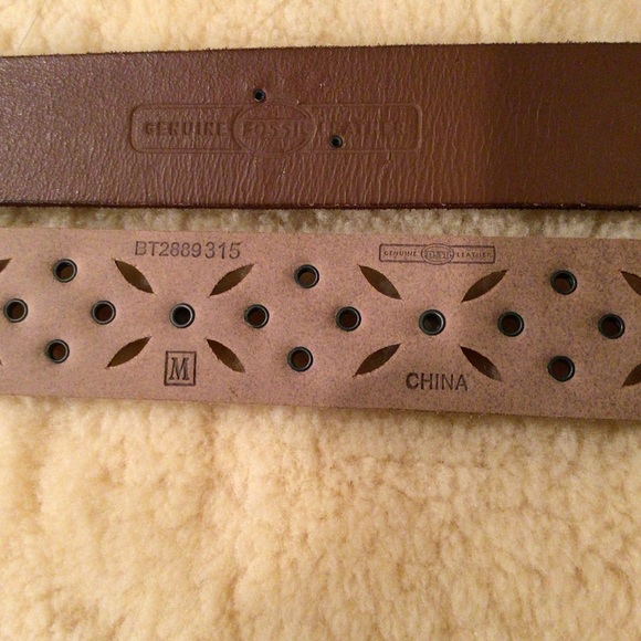 Fossil set of 2 studded leather belts - Picture 11 of 12